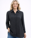 TANGO MANGO T6879-99 STUD BUTTON DOWN BLACK