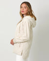 MYSTREE TH-60833 MIX SLEEVE PUFFER JACKET IVORY