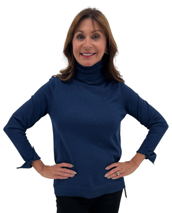 TH-NS1638 LONG SLV RIBBED TURTLE NECK