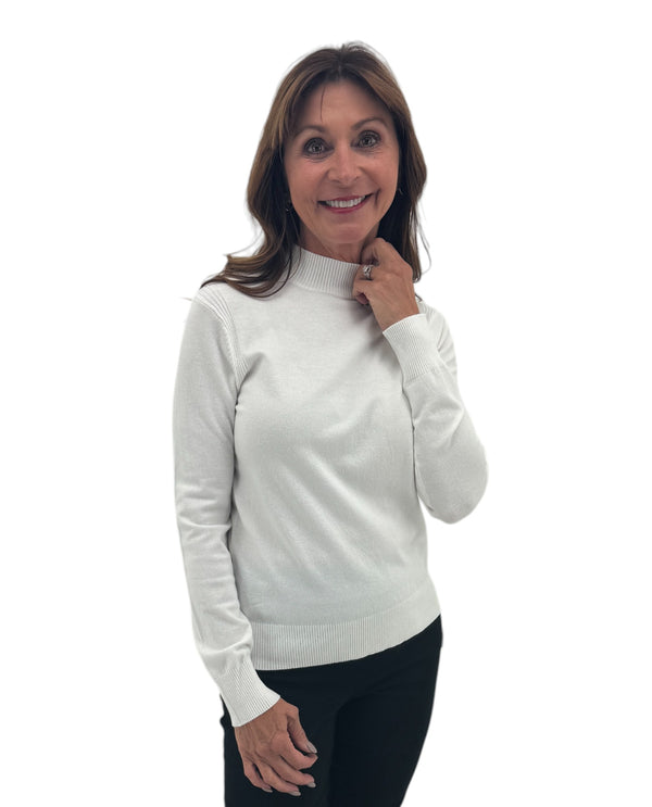 TH-NS2169 SOLID MOCK NECK SWEATER