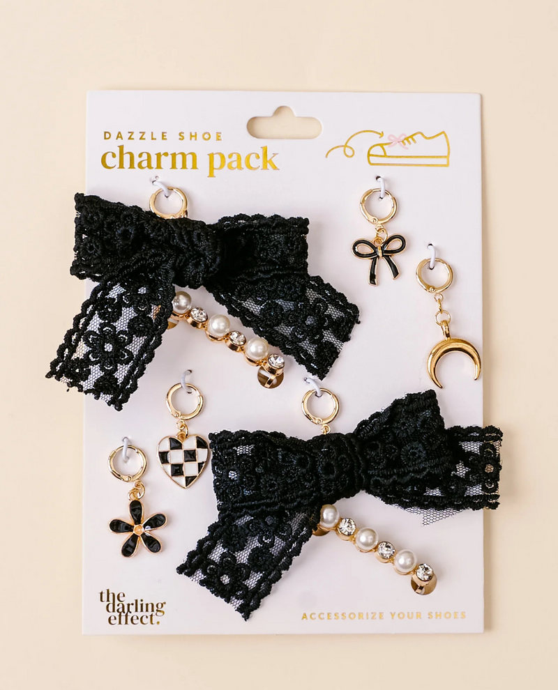 THE DARLING EFFECT DAZZLE SHOE CHARM PACK MIDNIGHT