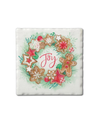 THIRSTY SEASONAL STONE ABSORBENT STONEWARE COASTERS JOY