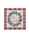 THIRSTY SEASONAL STONE ABSORBENT STONEWARE COASTERS JOY TO THE WORLD 