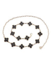 TO-40821 QUADRIFOIL GOLD WITH ENAMEL CHAIN BELT