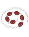 TO-40859 SOUTHWEST CHAIN BELT WITH STONES RED
