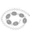 TO-40859 SOUTHWEST CHAIN BELT WITH STONES WHITE