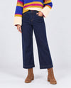 TRIBAL 6118O AUDREY FLY FRONT WIDE CROP DENIM