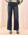 TRIBAL 62310 SOPHIA CURVY SUPER STRAIGHT ANKLE DENIM JEANS