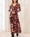 TRIBAL 6258O-2401 WEAR TWO WAYS SMOCKED DRESS cherry lacquer