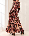 TRIBAL 6258O-2401 WEAR TWO WAYS SMOCKED DRESS cherry lacquer back
