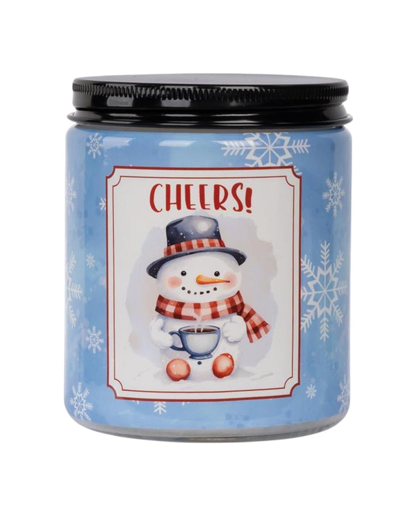 7OZ WRAPPED CHRISTMAS CANDLES TWISTED PEPERMINT
