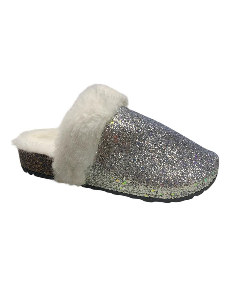 H2K TYROL SPARKLE SLIDE SHOE SILVER