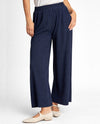 UMGEE C4053 HIGH WAISTED EMBELLISHED PANTS NAVY