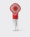UNITED WE SWAG 2-IN-1 RECHARGABLE WATER FAN red