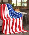 USA FLAG PLUSH THROW BLANKET 50X70