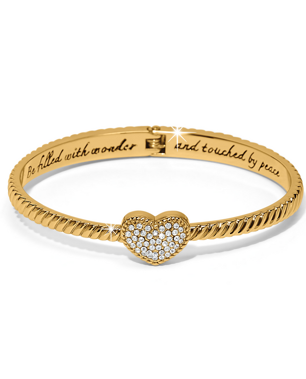 BRIGHTON JF0319 CELESTIA HEART GOLD BANGLE