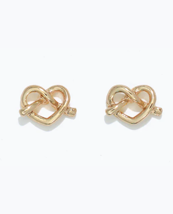 CUTIES HYPOALLERGENIC GOLD HEART W TWIST EARRING 8170253