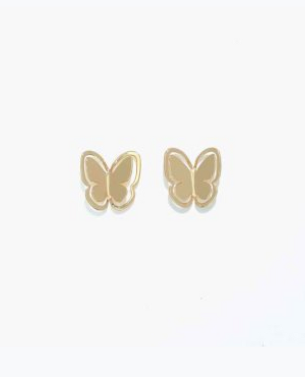 CUTIES HYPOALLERGENIC GOLD CUTOUT BUTTERFLIES EARRING 8170251