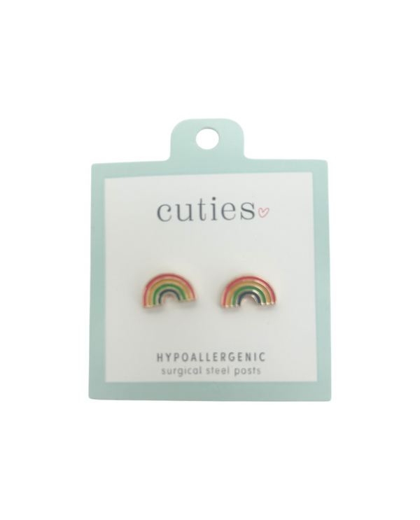 CUTIES HYPOALLERGENIC COLORFUL RAINBOWS EARRING 8170283