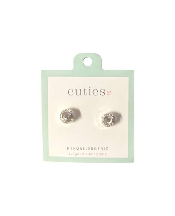 CUTIES HYPOALLERGENIC POLISHED GOLD BOWS EARRING 8170272