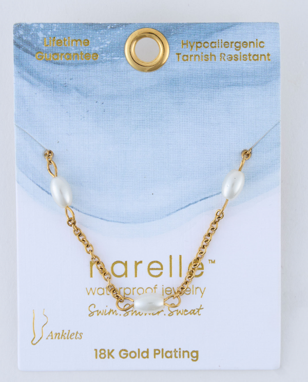 HOWARDS 10050 NARELLE PEARL GOLD ANKLET