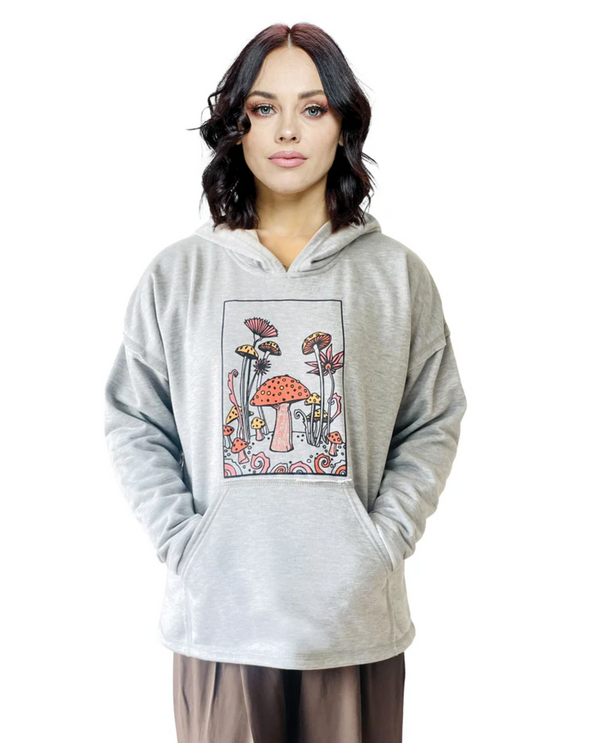 YAK & YETI 24632 MUSHROOM PRINT HOODIE