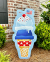 SONGBIRD GROVE PATRIOTIC ICE CREAM YARD ART