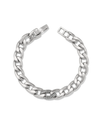 BRIGHTON JF0268 CLEO PAVE SILVER LINK BRACELET