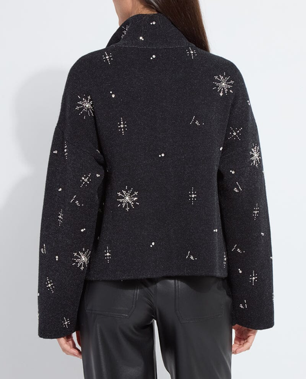 LYSSE 24-3766-M7 SCOTTIE EMBELLISHED KNIT JACKET