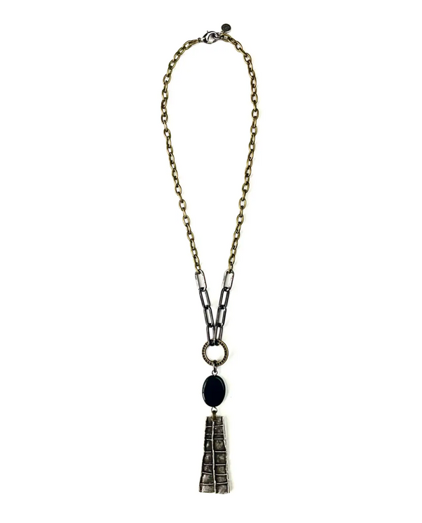 LOST & FOUND BT117 ABSTRACT DANGLE NECKACE