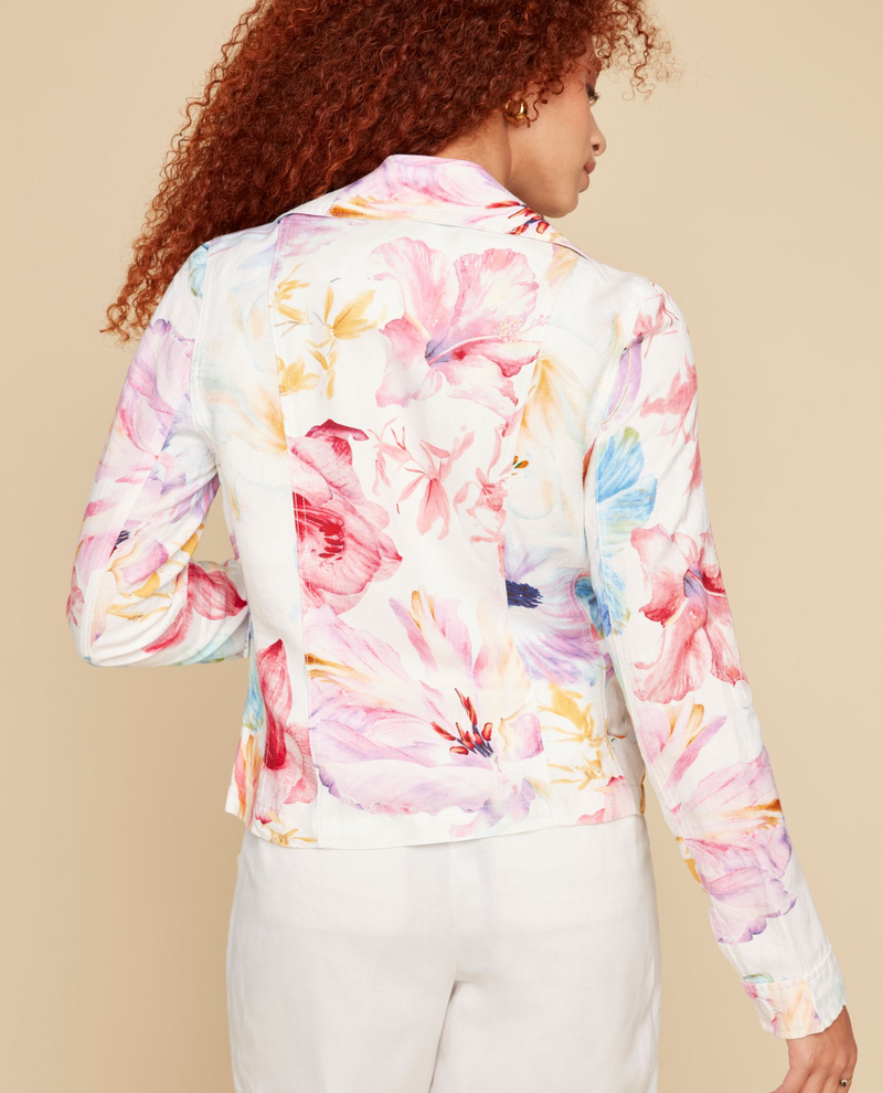 RENUAR R3900 ROLL SLV FLORAL JACKET