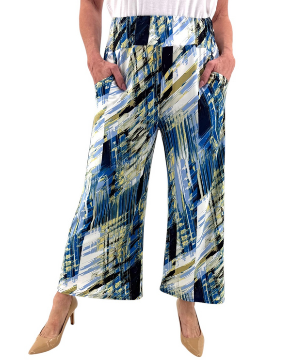 NAVY ABSTRACT PRINT