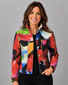 VECCELI MT1800 PRINT BUTTON JACKET red