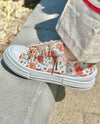VERY G VGSP0295 AMAN FLORAL SNEAKER peach