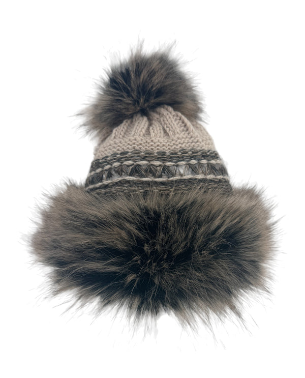 VILLAGE HOUSE 10007 KNIT HAT 10C-CAPPUCINO COSSAK