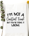 WILDWOOD LANDING 11250 CONTROL FREAK TEA TOWEL