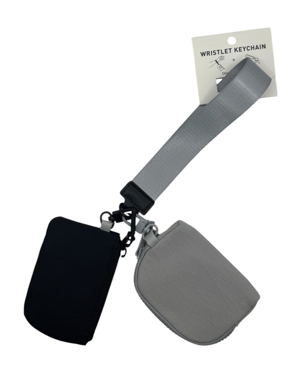 WK1317 DUAL COLOR WRISTLETS GREY/BLACK
