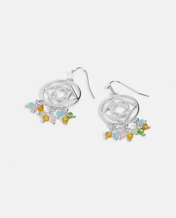 WHISPERS WN004997 DREAM CATCHER DANGLE EARRING SILVER