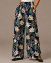 WOVEN PANT ZY-7572 TROPICAL PRINT navy