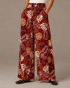 WOVEN PANT ZY-7572 TROPICAL PRINT red
