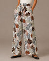 WOVEN PANT ZY-7572 TROPICAL PRINT white