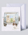 WRENDALE ARTSY MINI SINGLE CARDS PAWS FOR A PICNIC