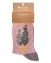 WRENDALE WOMEN'S BAMBOO SOCKS curious hen sock027