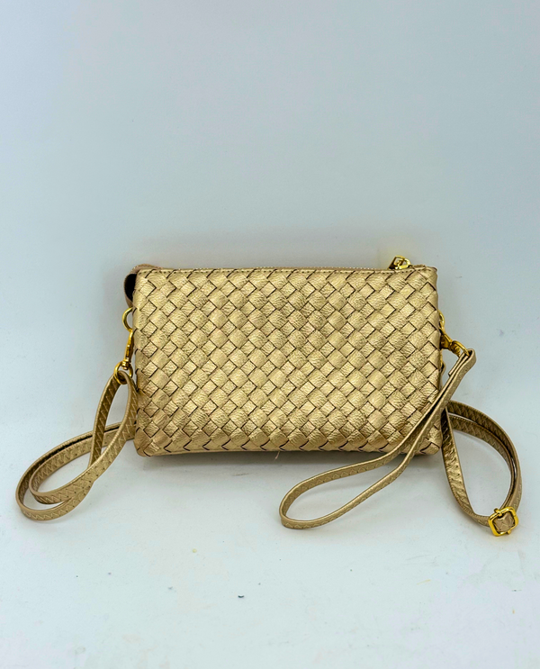 WRISTLET & CROSSBODY BAG 7050 GOLD