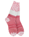 WS77724 HOLIDAY GALLERY TEXTURED CREW SOCK PEPPERMINT MULTI-616