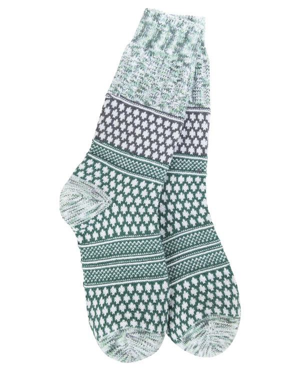 WS77724 HOLIDAY GALLERY TEXTURED CREW SOCK SPRUCE