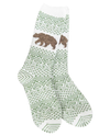 WSNWCRW NATURE WALK CREW SOCK GREEN BEAR 