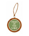 WXF43631 GREEN AND NATURAL TRUST BEAD ORNAMENT TRUST IN THE LORD