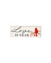WXF43636 CARDINAL MINI BLOCK SIGN LOVE IS NEAR