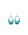 D'EARS 2268 BLUE WATER OVAL EARRINGS